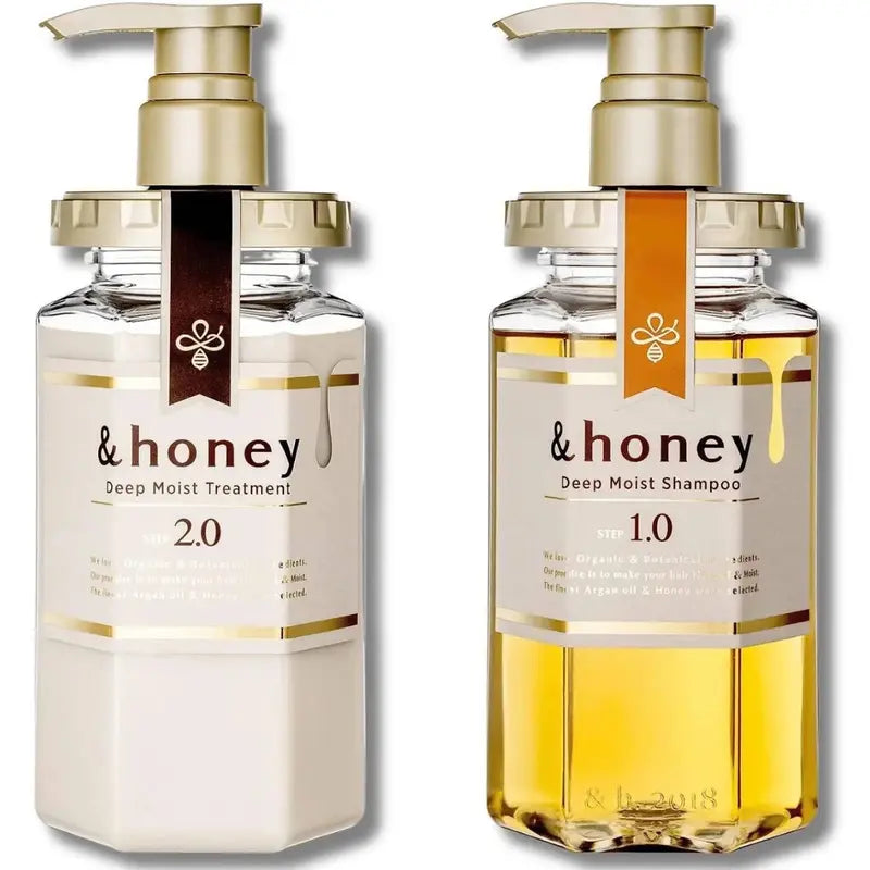 &Honey Shampoo and Conditioner Set Haircare Moisture Cleanser Repair Flower Moisturizing