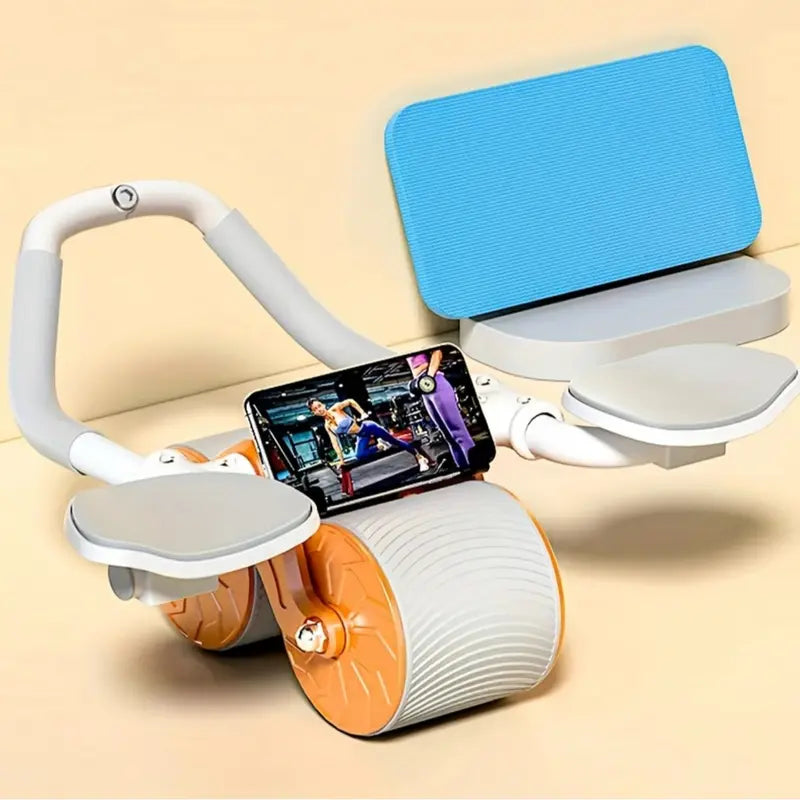 Automatic Rebound Ab Abdominal Exercise Roller Wheel - Core Strength Trainer, Ab Workout Equipment, Dual Wheel Design, Fitness Home Gym Exercise Tool for Abs, Core