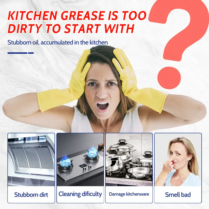 Kitchen Cleaner Hood Cleaner Kitchen Degreaser Remove Limescale and Grease Multi-Purpose Cleaning Spray Household
