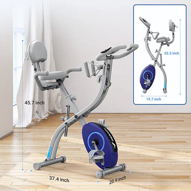 MERACH Exercise Bike for Home - Indoor Bike,300Lb Capacity,Folding Exercise Bikes