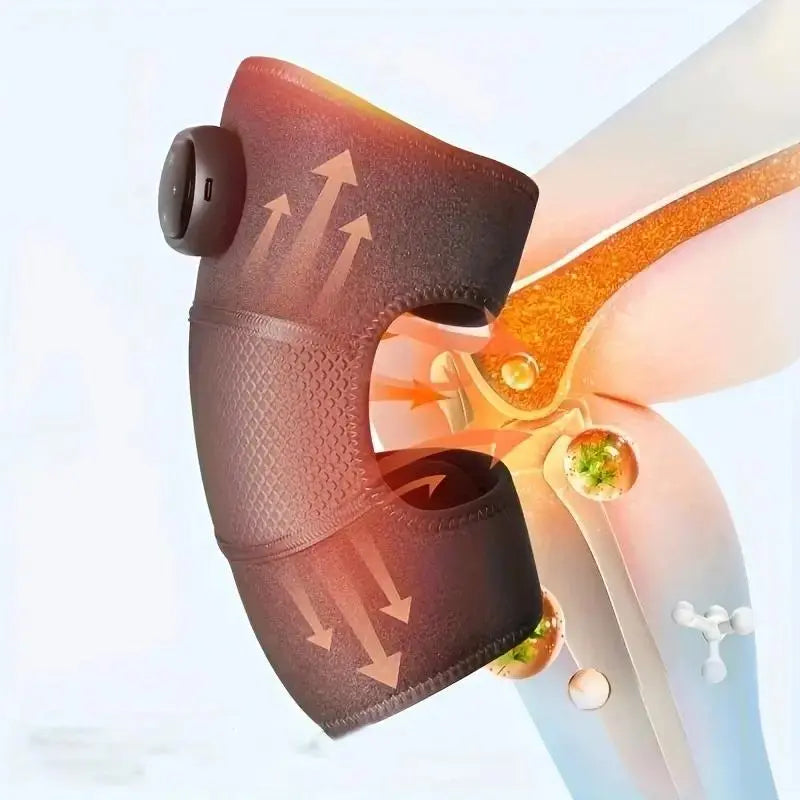 Heated Knee Massager Device, 1 Set Adjustable Modes Body Care Knee Warmer Pad with Charging Cable, Personal Care Appliances for Home & Travel