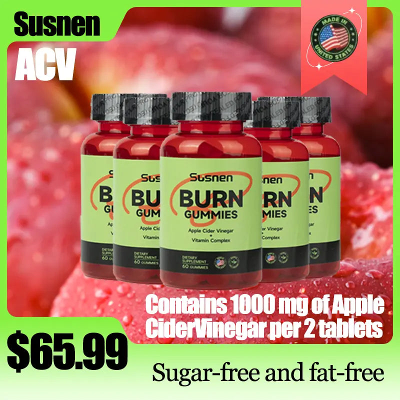 SUSNEN Apple Cider Vinegar Gummies Natural Supplement
