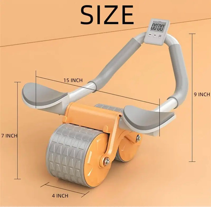 Automatic Rebound Ab Abdominal Exercise Roller Wheel - Core Strength Trainer, Ab Workout Equipment, Dual Wheel Design, Fitness Home Gym Exercise Tool for Abs, Core
