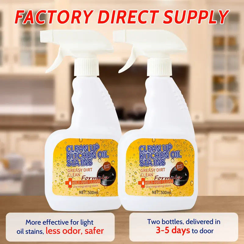 Kitchen Cleaner Hood Cleaner Kitchen Degreaser Remove Limescale and Grease Multi-Purpose Cleaning Spray Household