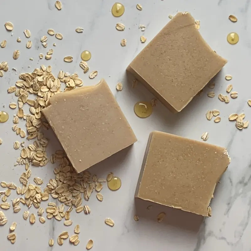 Natural Oatmeal and Honey Soap Hydrating Body Care Body Wash Moisturize Nourishing Cleanser Gentle Comfort