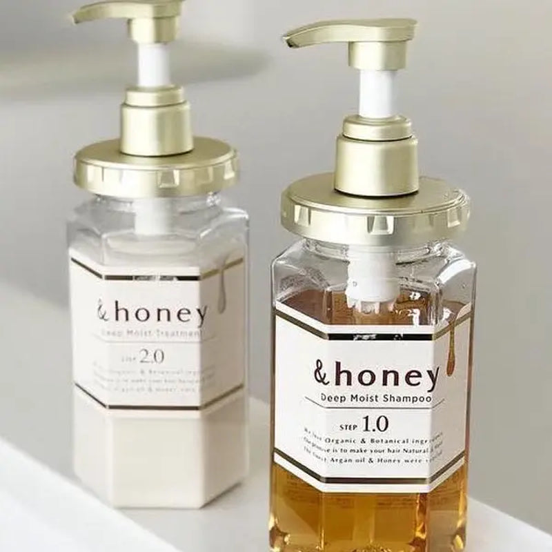 &Honey Shampoo and Conditioner Set Haircare Moisture Cleanser Repair Flower Moisturizing