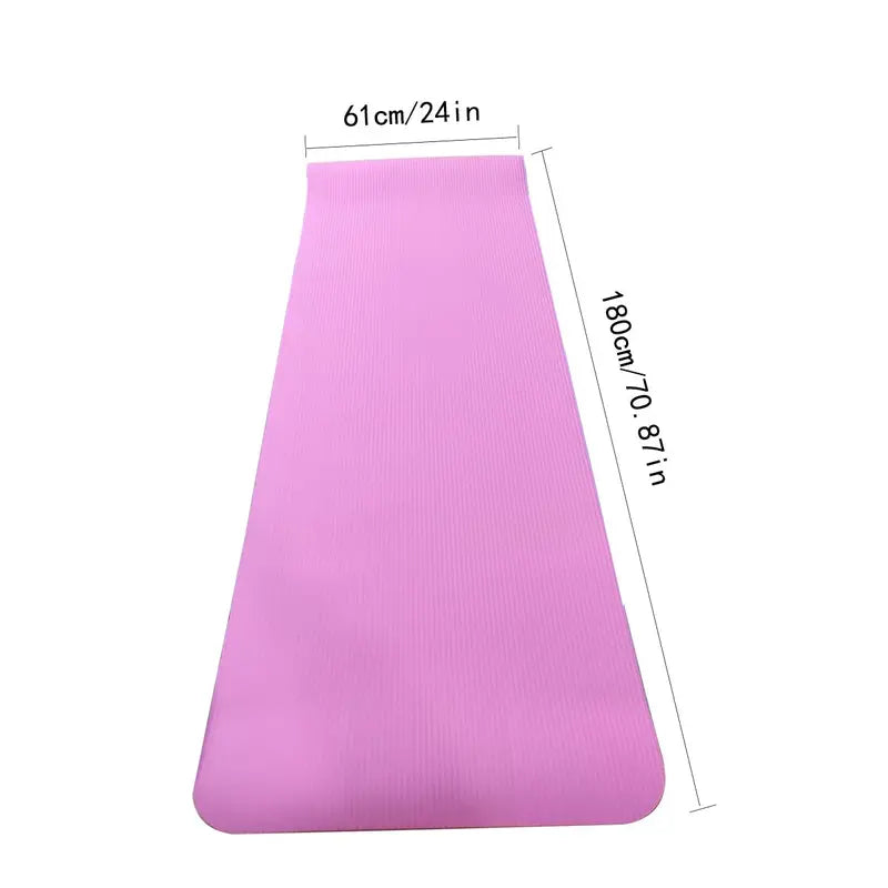 Yoga Mat (1 Piece), Non-Slip Fitness Yoga Mat, Fitness Exercise Mat, Solid Color Pilates Mat, Fitness Equipment for Home Gym, Yogachallenge, Mother'S Day Gift