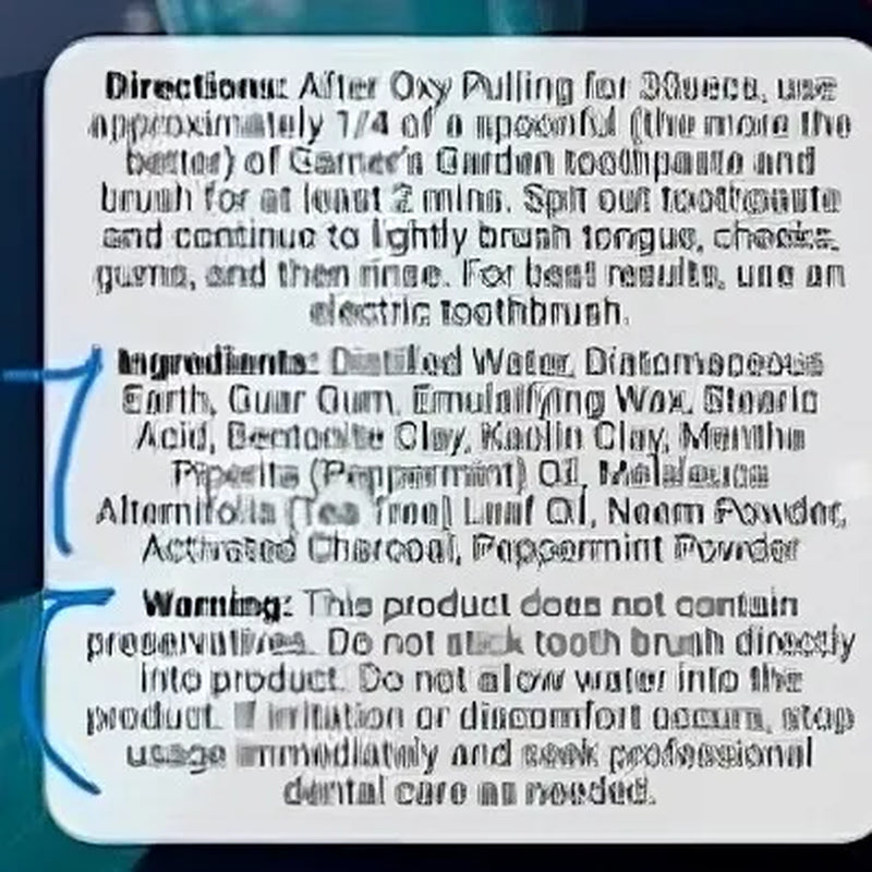 Garner'S Garden Oral Care Trio with Toothpaste or Tooth Powder and Mouthwash