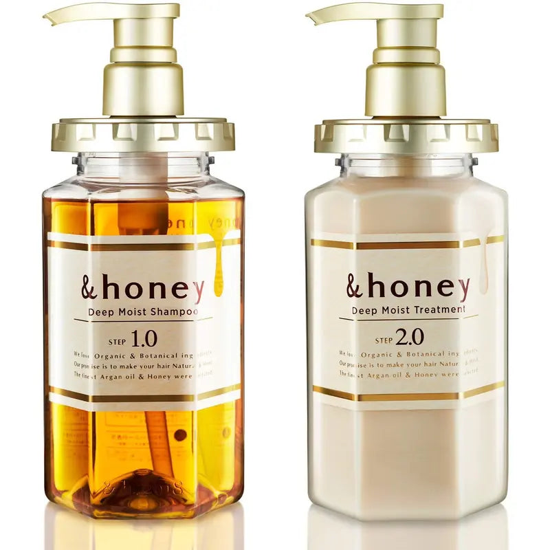 &Honey Shampoo and Conditioner Set Haircare Moisture Cleanser Repair Flower Moisturizing