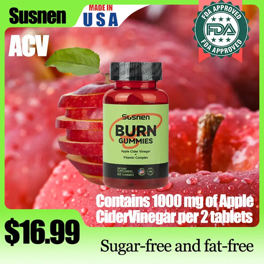 SUSNEN Apple Cider Vinegar Gummies Natural Supplement