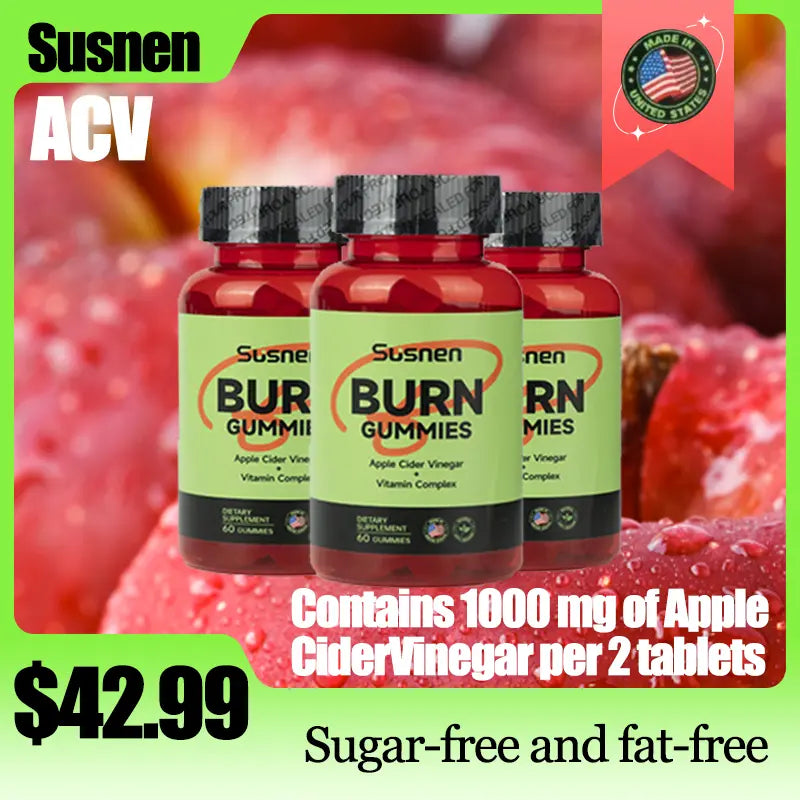 SUSNEN Apple Cider Vinegar Gummies Natural Supplement