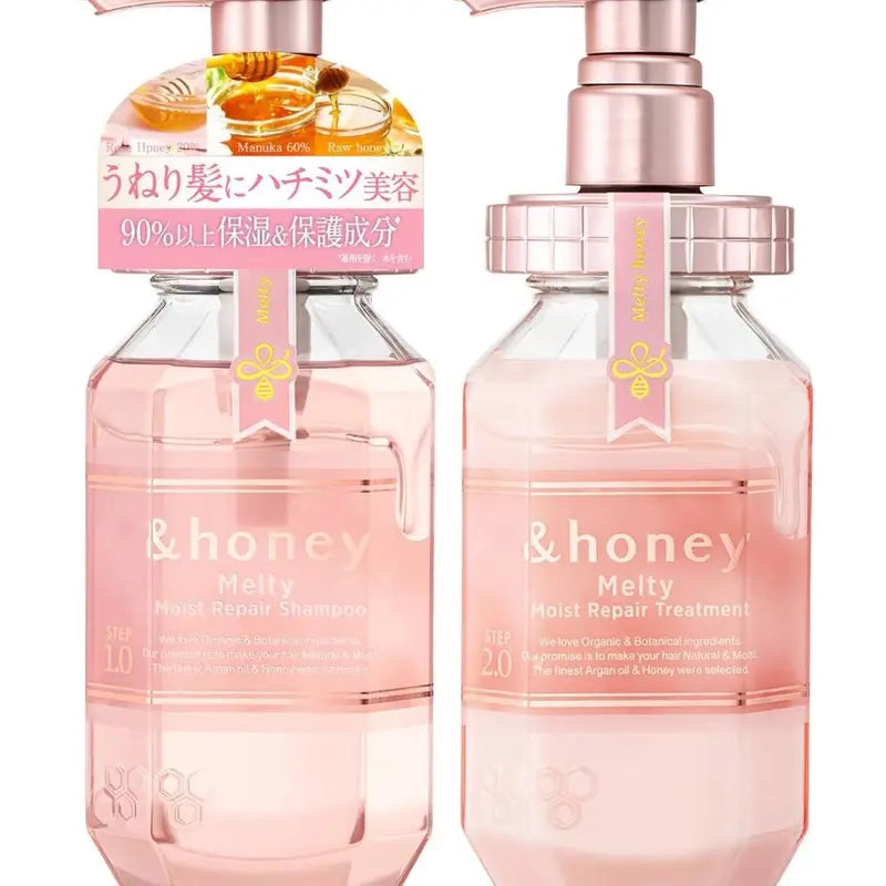 &Honey Shampoo and Conditioner Set Haircare Moisture Cleanser Repair Flower Moisturizing