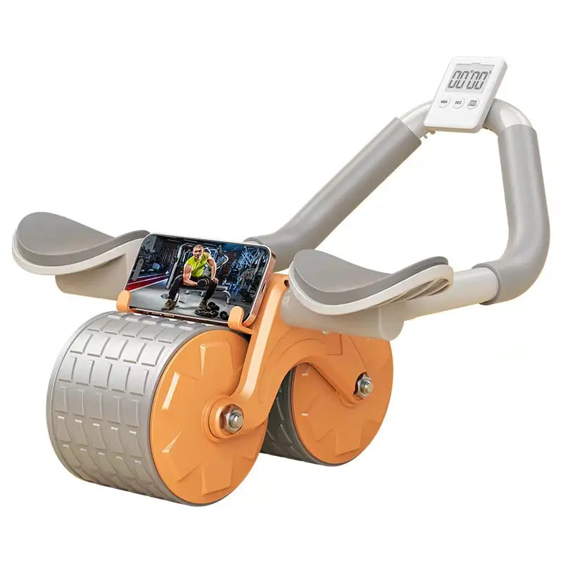Automatic Rebound Ab Abdominal Exercise Roller Wheel - Core Strength Trainer, Ab Workout Equipment, Dual Wheel Design, Fitness Home Gym Exercise Tool for Abs, Core