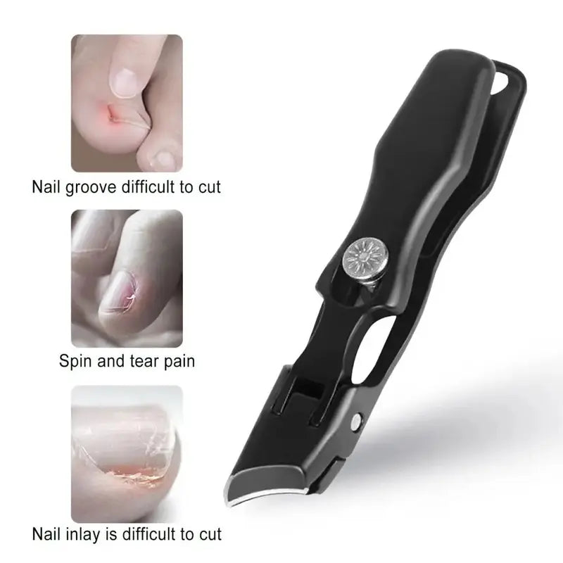 Nail Clippers and Nail Files Set, Ultra Wide Jaw Opening Nail Clipper Set, Ultra Sharpstainless Steel Nail Clippers for Tough Nails,Toenail Clippers with Safety Lock,Clippers for Fingernails Toenails, Pedicure, Men &Women Nail Care