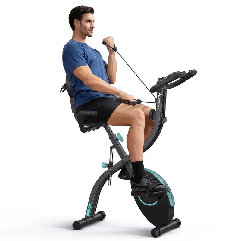 MERACH Exercise Bike for Home - Indoor Bike,300Lb Capacity,Folding Exercise Bikes