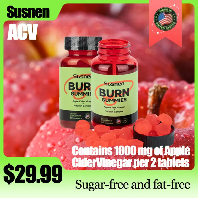 SUSNEN Apple Cider Vinegar Gummies Natural Supplement