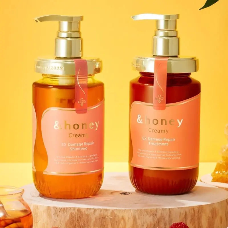 &Honey Shampoo and Conditioner Set Haircare Moisture Cleanser Repair Flower Moisturizing