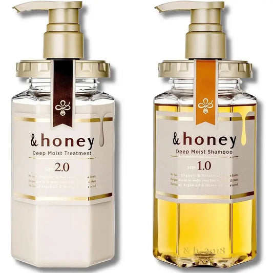 &Honey Shampoo and Conditioner Set Haircare Moisture Cleanser Repair Flower Moisturizing