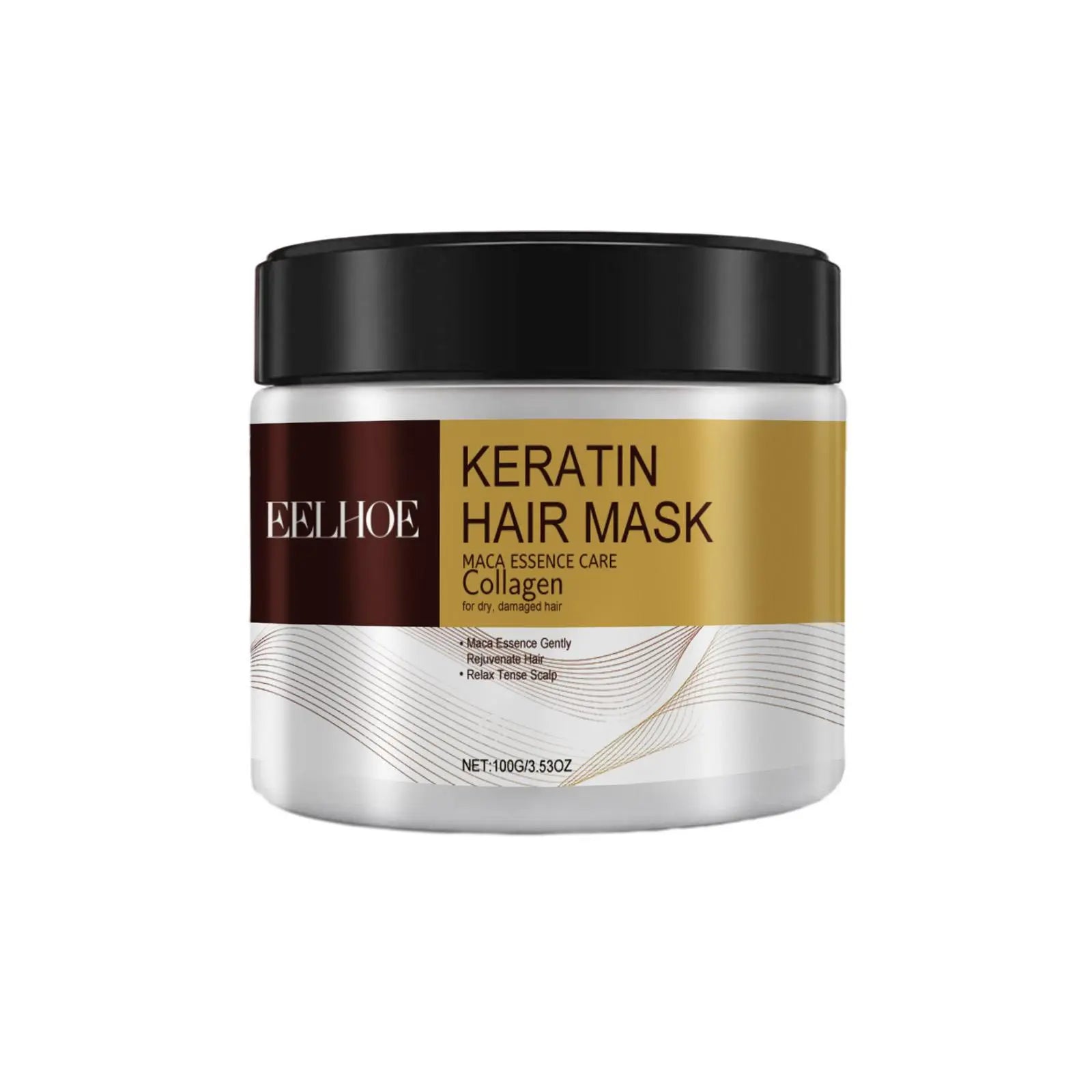 100G Keratin Hair Mask, 1 Count Hydrating Hair Care Mask, Hair Care Product for Dry & Damaged Hair, Back to School