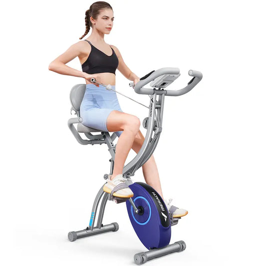 MERACH Exercise Bike for Home - Indoor Bike,300Lb Capacity,Folding Exercise Bikes