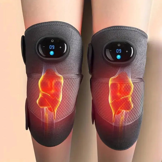 Heated Knee Massager Device, 1 Set Adjustable Modes Body Care Knee Warmer Pad with Charging Cable, Personal Care Appliances for Home & Travel