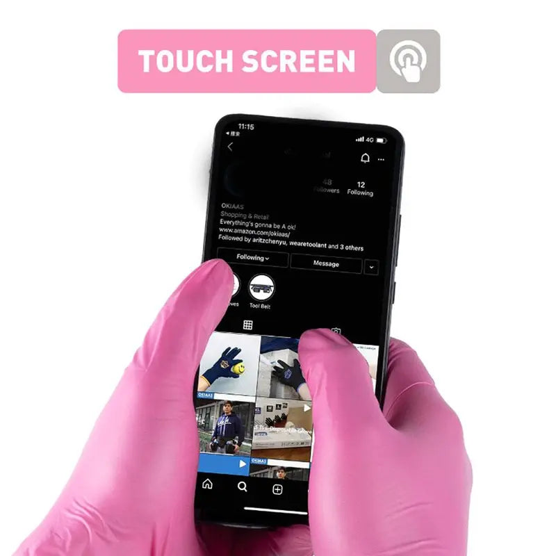 Disposable Nitrile Gloves, Waterproof Non-Slip Durable Touch Screen Work Gloves, Nitrile Labor Protection Gloves, Multipurpose Disposable Gloves, Household Cleaning Tools, Cleaning Supplies, Household Kitchen Products