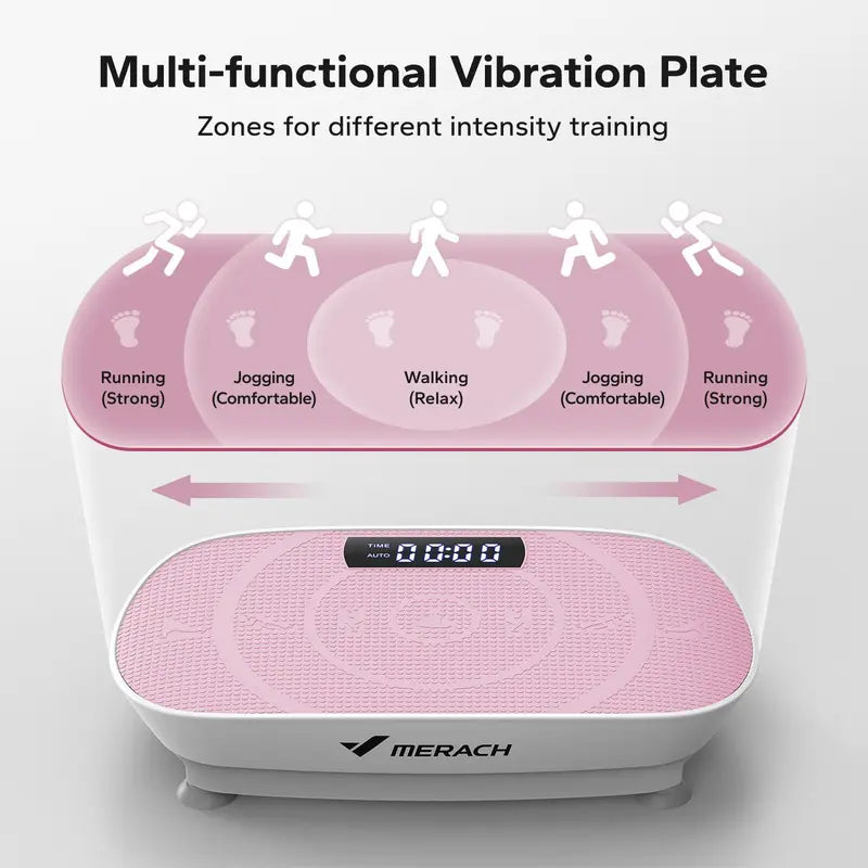 MERACH Vibration Plate Exercise Machine, Lymphatic Drainage Machine, Whole Body Workout Vibration Platform for Wellness and Fitness
