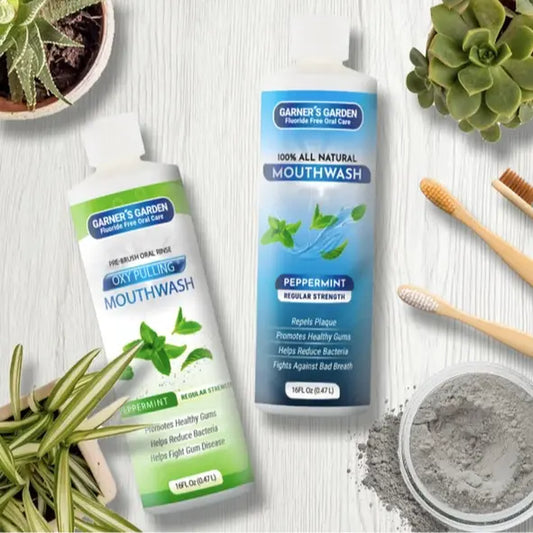 Garner'S Garden Oral Care Trio with Toothpaste or Tooth Powder and Mouthwash