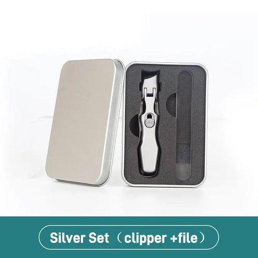 Nail Clippers and Nail Files Set, Ultra Wide Jaw Opening Nail Clipper Set, Ultra Sharpstainless Steel Nail Clippers for Tough Nails,Toenail Clippers with Safety Lock,Clippers for Fingernails Toenails, Pedicure, Men &Women Nail Care