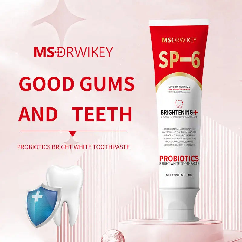 【+3$ Get 2 Pcs】Msdrwikey Super Probiotic-6 Toothpaste with 6 Probiotics Oalance Oral Microbiota Strength