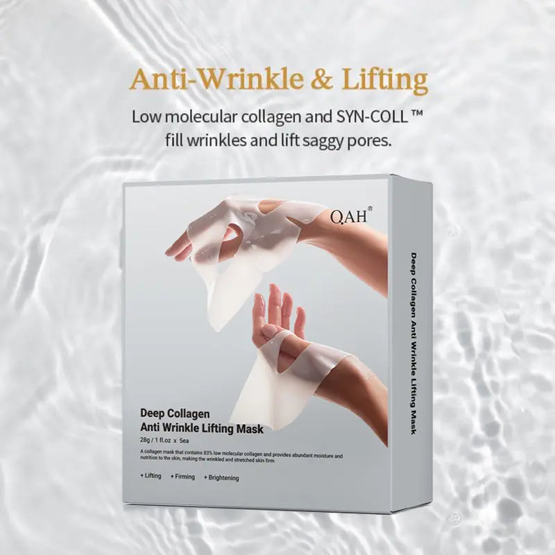 Qah-Deep Collagen Power Boosting Mask | the ORIGINAL OVERNIGHT COLLAGEN MASK | Lifting Mask with Collagen - 5PCS
