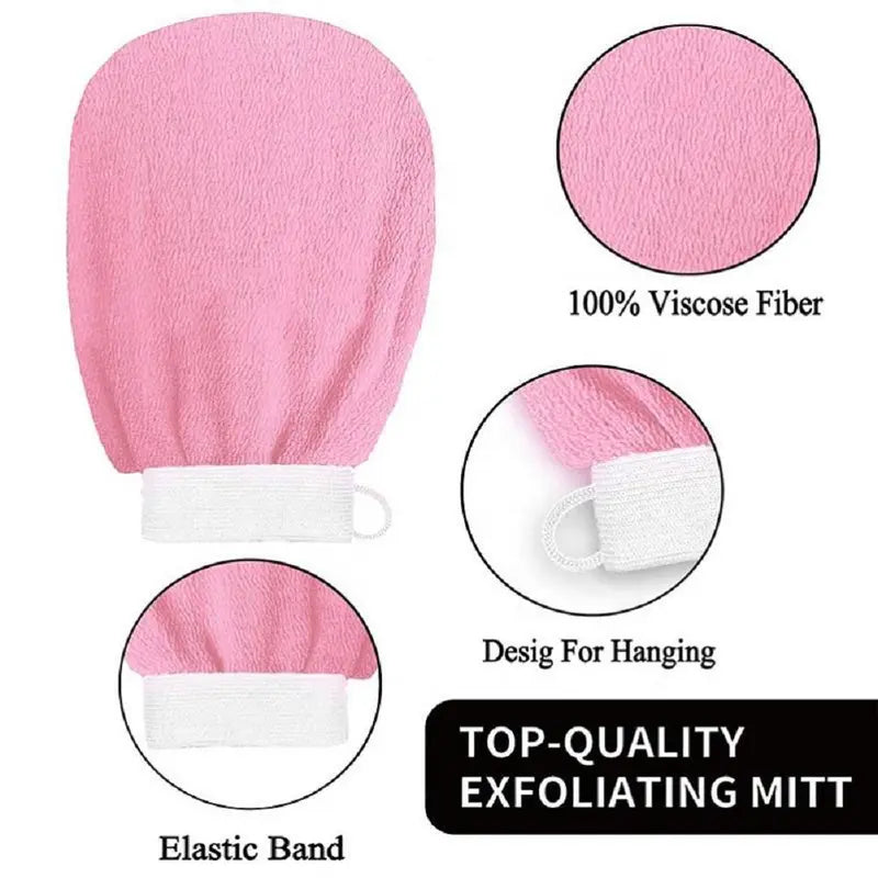 Exfoliating Gloves, 1 Count Bathroom Accessories Exfoliating Glove, Household Shower Products, Shower Scrubber, Body Hygiene Products Shower Mitt, Halloween Gifts