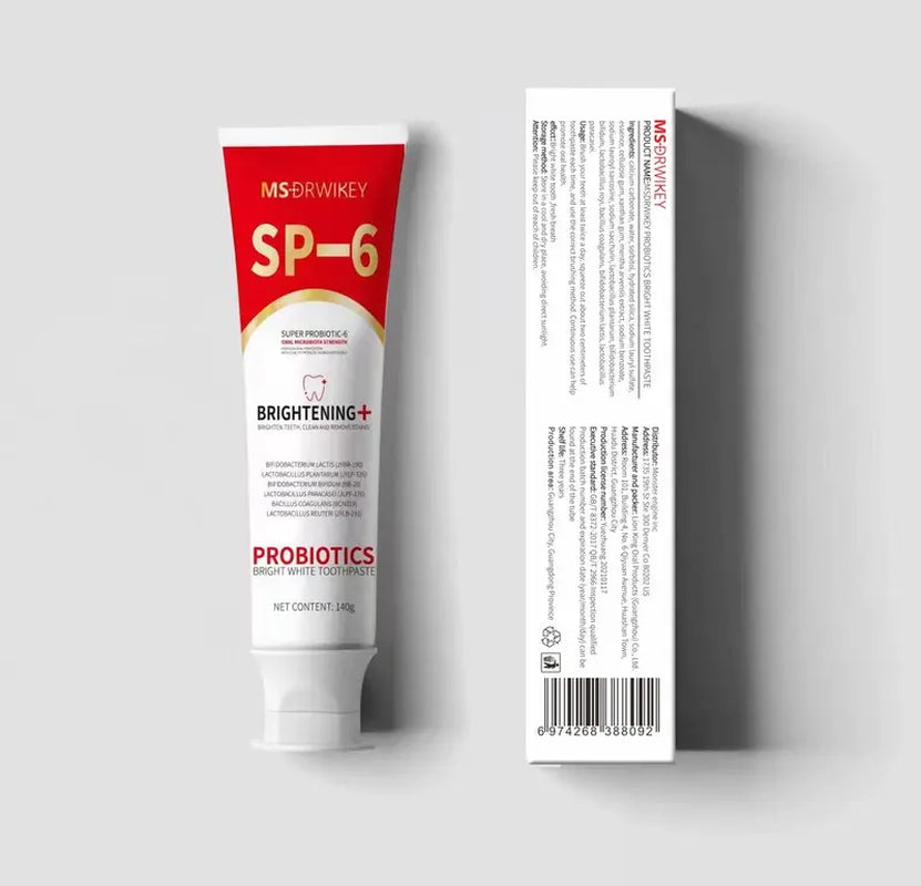 【+3$ Get 2 Pcs】Msdrwikey Super Probiotic-6 Toothpaste with 6 Probiotics Oalance Oral Microbiota Strength