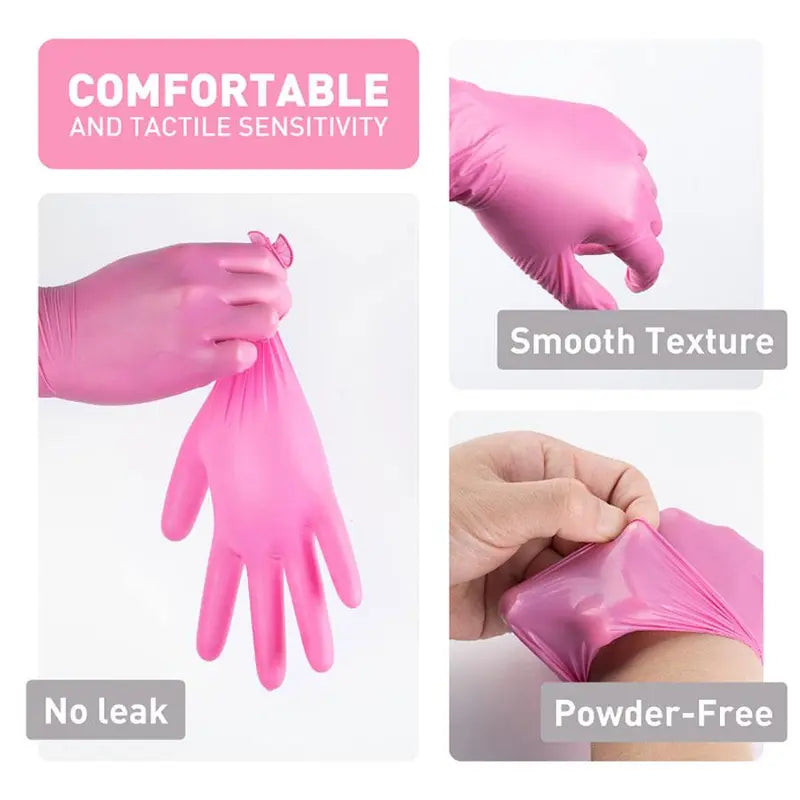 Disposable Nitrile Gloves, Waterproof Non-Slip Durable Touch Screen Work Gloves, Nitrile Labor Protection Gloves, Multipurpose Disposable Gloves, Household Cleaning Tools, Cleaning Supplies, Household Kitchen Products