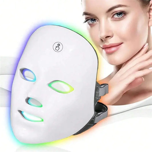Comfort Facial Skincare Mask Beauty Instrument, Rechargeable LED Light Facial Skin Care Mask, Professional Skin Comfort Care Product for Women