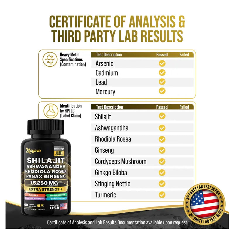 Dynamic Vitality Bundle - Zoyava Sea Moss & Shilajit - All-In-One Multivitamin Combo - Made in USA with Extra Strength Ingredients