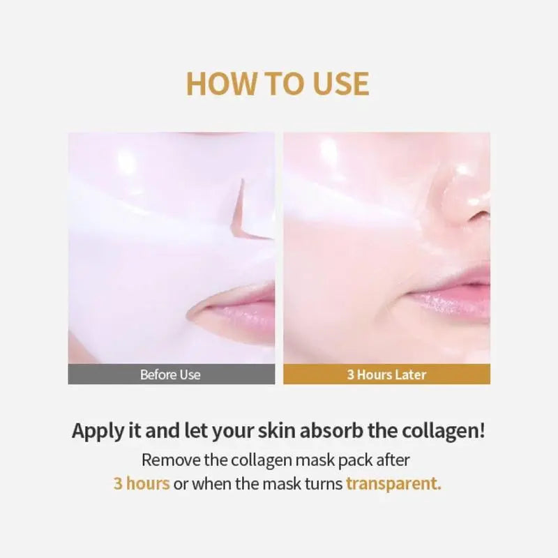 Qah-Deep Collagen Power Boosting Mask | the ORIGINAL OVERNIGHT COLLAGEN MASK | Lifting Mask with Collagen - 5PCS