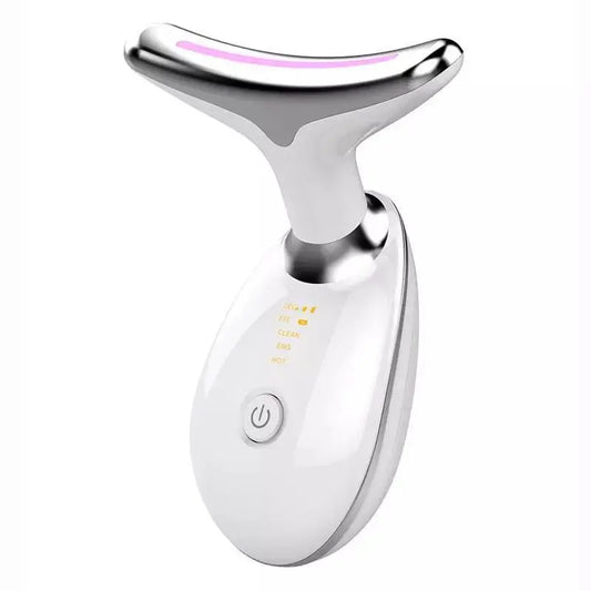 7 Color LED Face Massager, Neck Skin Lifting Machine, Summer Gifts, 1 Count Face Neck Beauty Instrument, Face Neck Lines Smoothing Tool, Birthday Gift