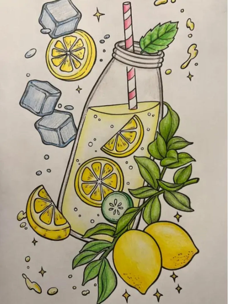 Adult Coloring Book with Animals, Landscape, Flowers, Patterns, Mushroom and Many More for Relaxation