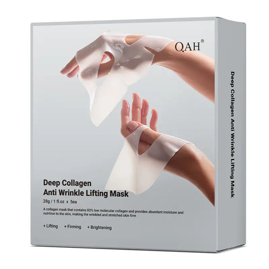 Qah-Deep Collagen Power Boosting Mask | the ORIGINAL OVERNIGHT COLLAGEN MASK | Lifting Mask with Collagen - 5PCS